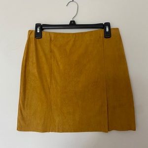 American threads mustard skirt